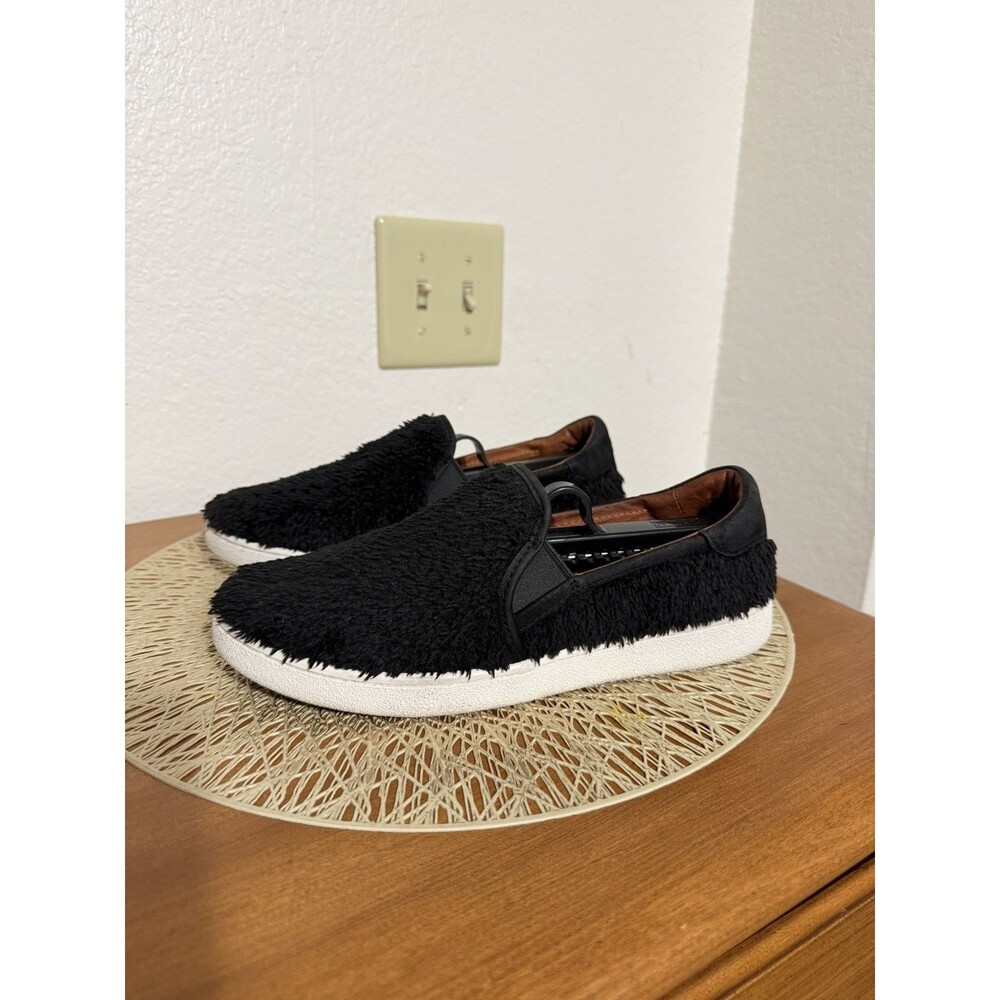 UGG Women's Australia RICCI Furry 1019659 Black Casual loafers Shoes - Size 8